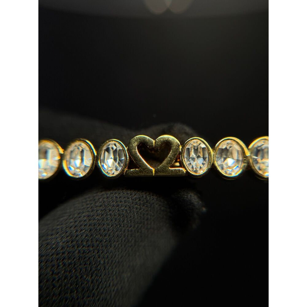 Vintage Gold Plated Heart Brooch 1.64" - Picture 10 of 11